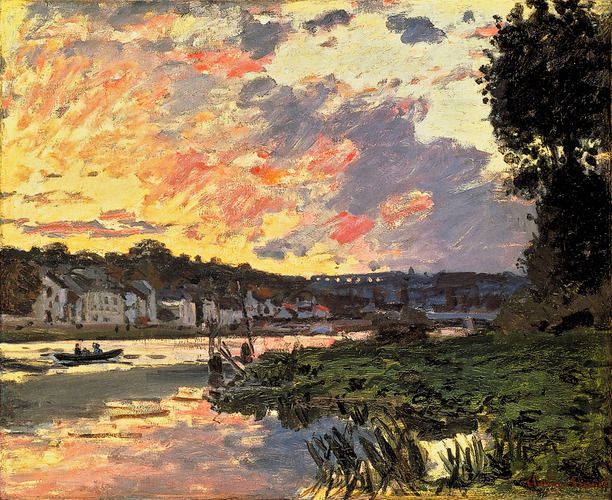 印象,黄昏 | 莫奈(Claude Monet)__财经头条
