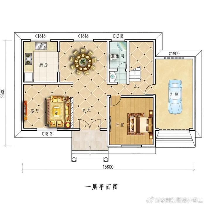 5款二层农村别墅,车库是标配,第4款农村人人都爱