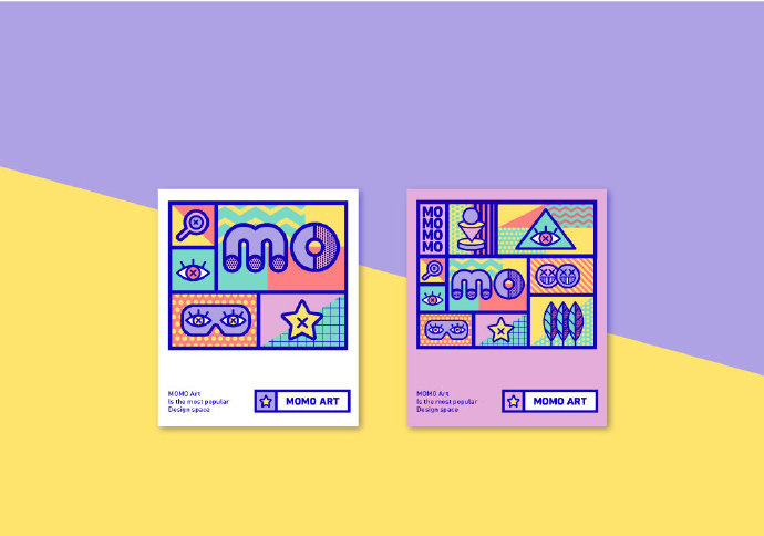 MOMO Design大魔王空间设计工作室logo设计及VI设计形象设计