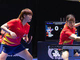WTT球星挑战赛伦敦站，石洵瑶/张翔宇3-0跨国组合，晋级女双四强