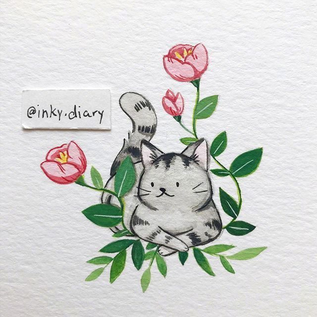 清新水彩小动物插画__财经头条