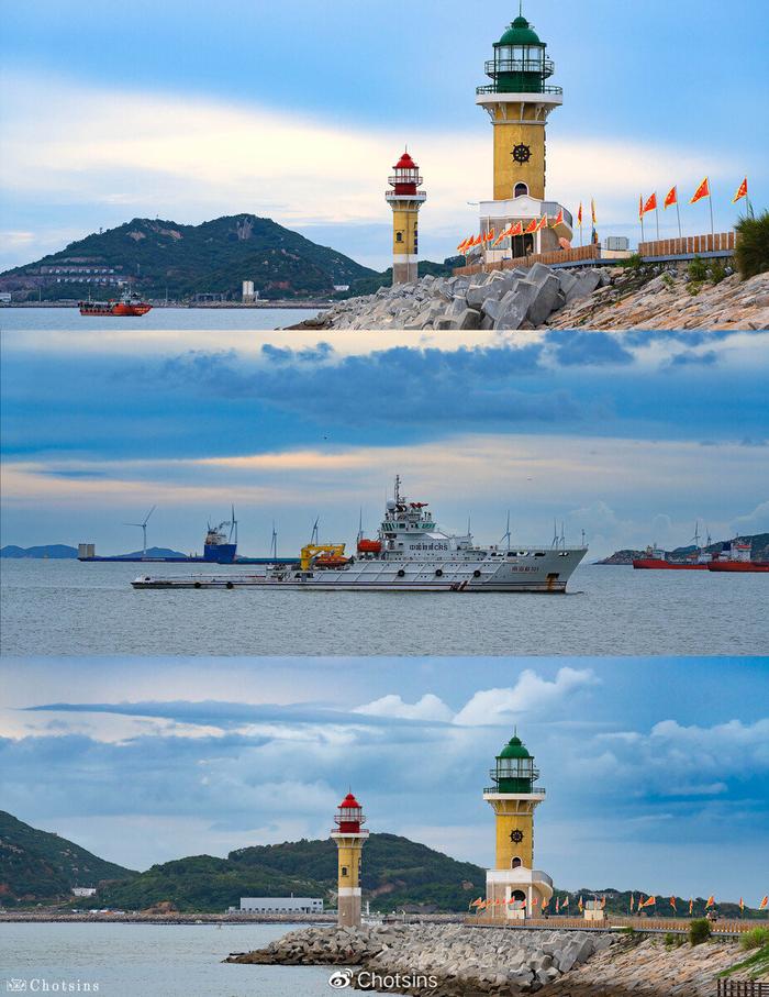 桂山岛灯塔图片
