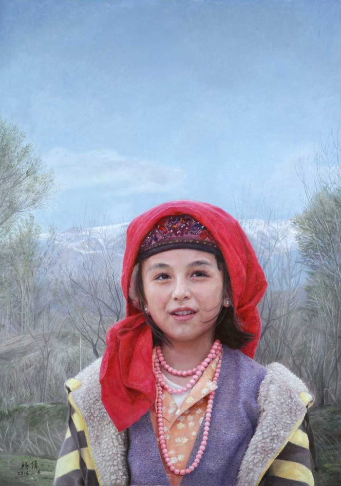 杨倩油画人物作品专辑 杨倩,1996年毕业于天津美术学院油画系