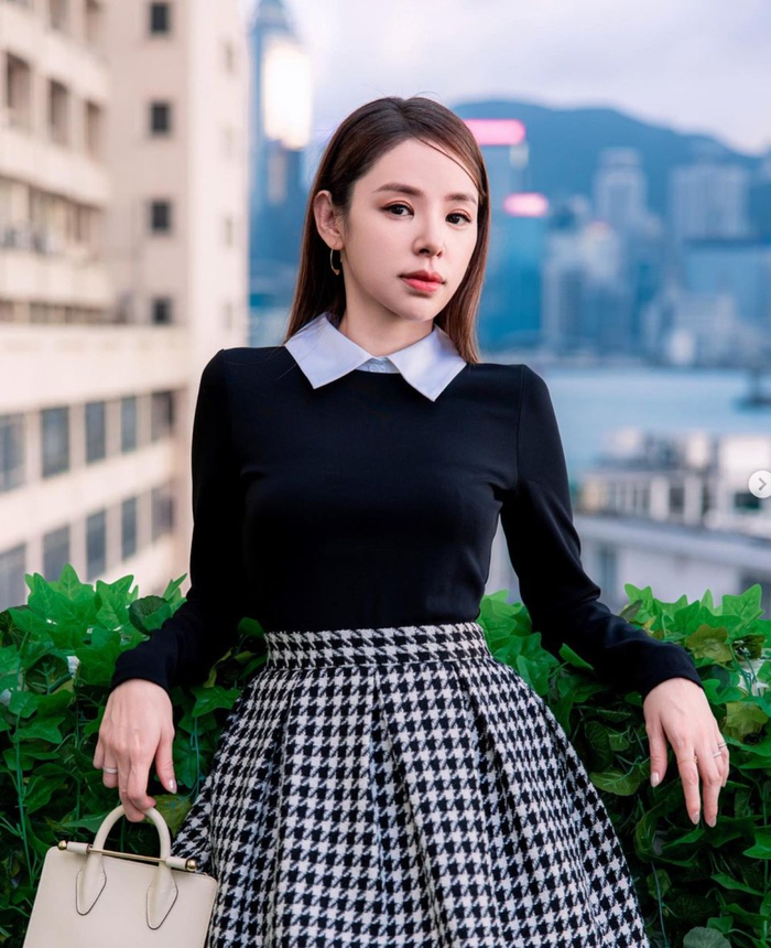 谭凯琪一家三口出国旅游开心度假 老公女儿罕见齐出镜拍全家福|谭凯琪