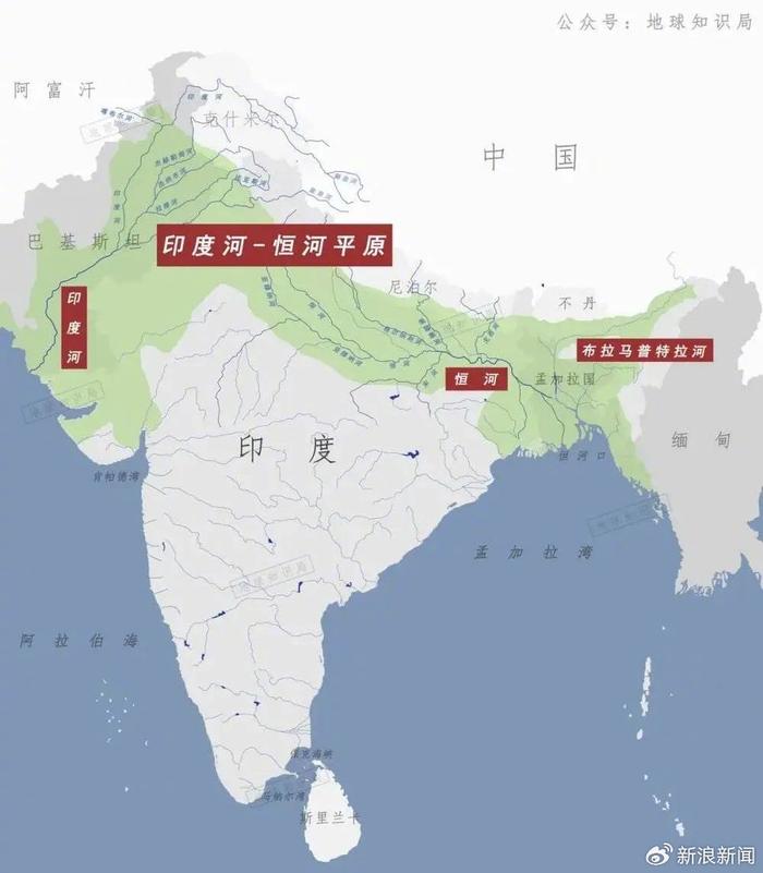 恒河地图高清版大图图片