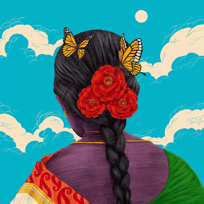 异域风情的插画设计