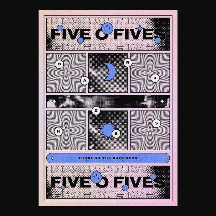 一组复古海报设计