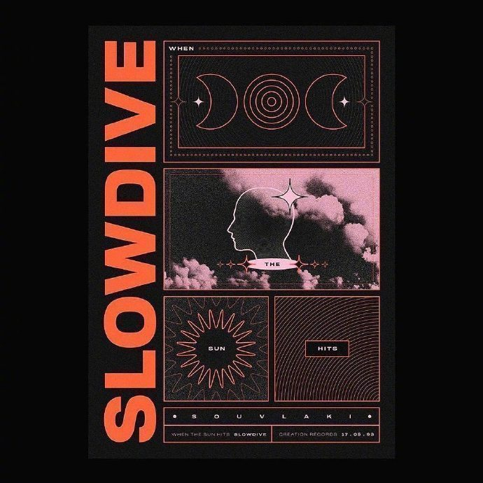 一组复古海报设计