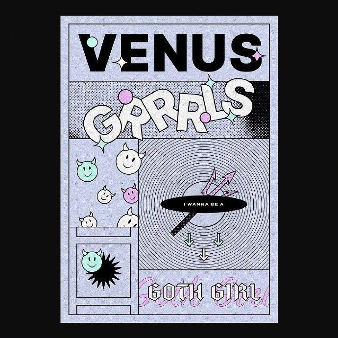 一组复古海报设计