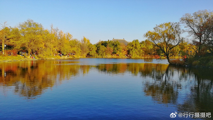 北京大学未名湖畔的秋色 摄影