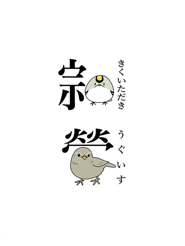 动物插图和汉字结合logo设计! design by 插画师 yizumori