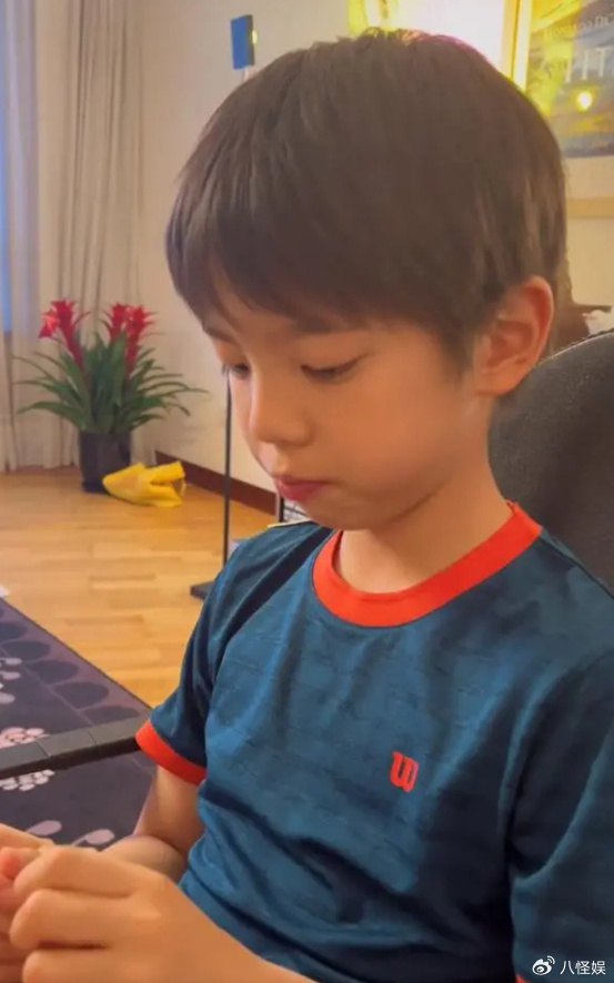 霍思燕素颜携子享美食皮肤被赞像白煮蛋一样细腻嗯哼帅出新高