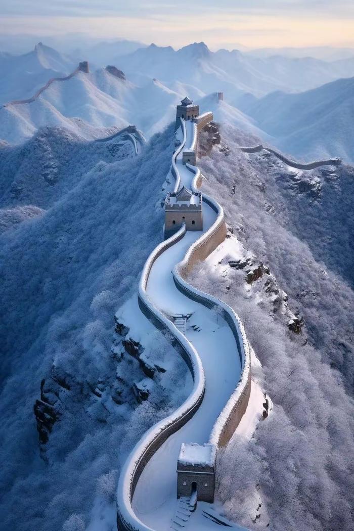 长城雪景