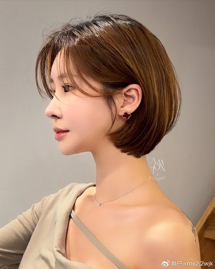 女士短发别乱剪,最时尚还是波波头,百变减龄美美哒|挂耳|发型|刘海