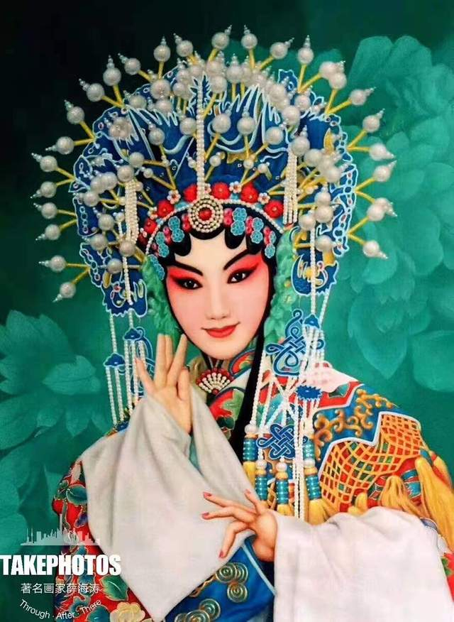 京剧油画,美到心底。国粹京剧超写实油画第一人薛海涛作品欣赏