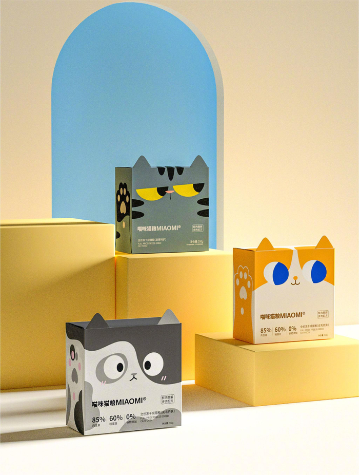 猫咪猫粮去年包装设计课翎鱼童鞋的毕业设计