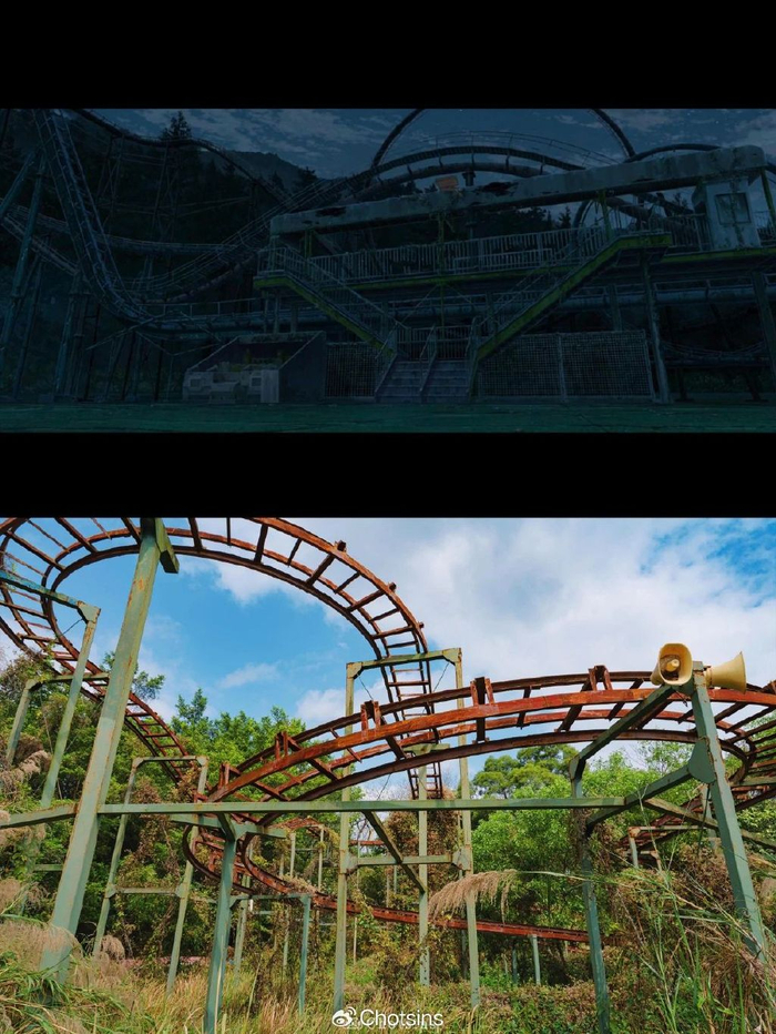 广州铃芽之旅摩天轮废墟游乐场
