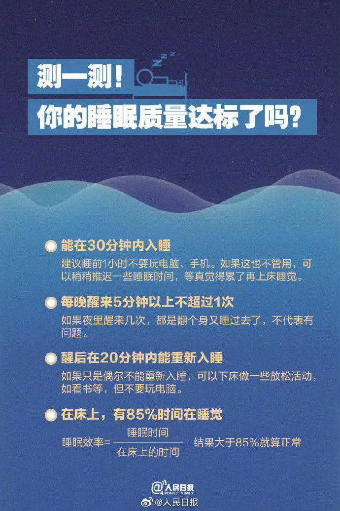 你的睡眠质量达标吗?9图帮你拯救睡眠障碍