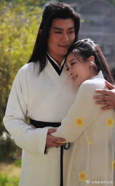 沈浪和朱七七剧照:最后两张是二十年后的合体,看看有变化吗