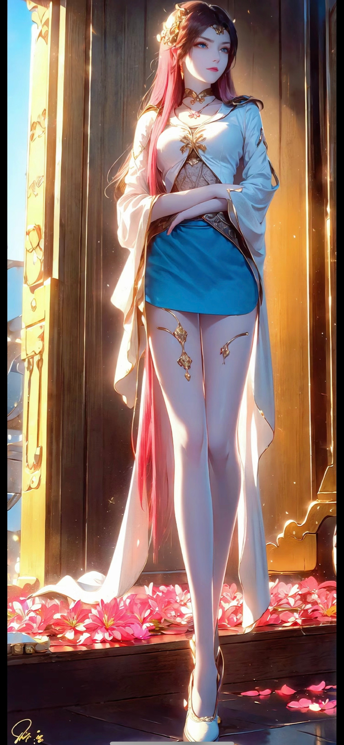 美杜莎女王 精美壁纸/美图 没学过人体工程学,这个比例的长腿