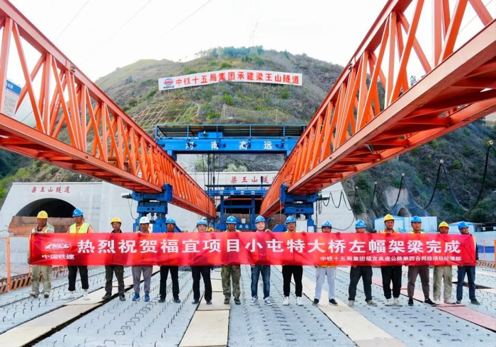 福宜高速小屯特大桥主体建设完成|小屯|钢箱梁|墩柱_新浪新闻