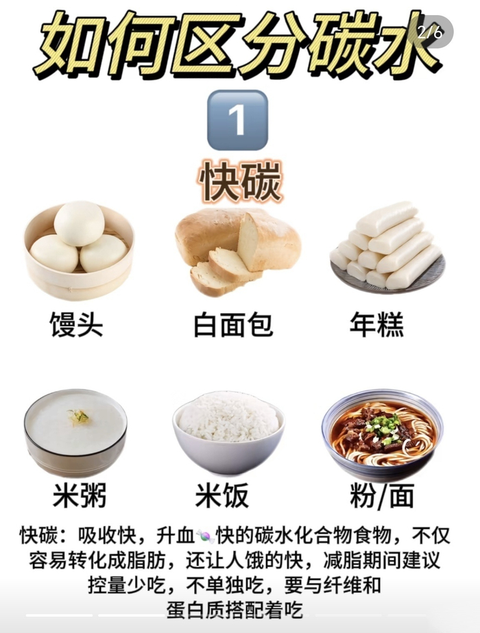 减脂期要了解的碳水小知识吃瘦不饿瘦涨知识了存
