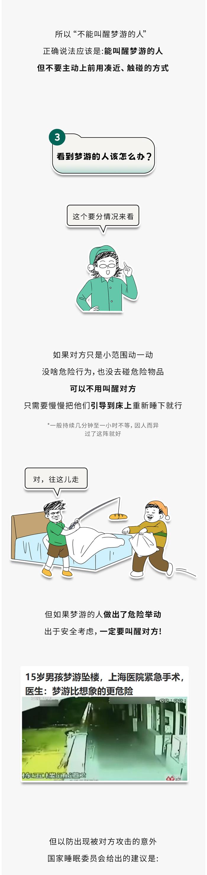 梦游的人叫醒会怎么样图片