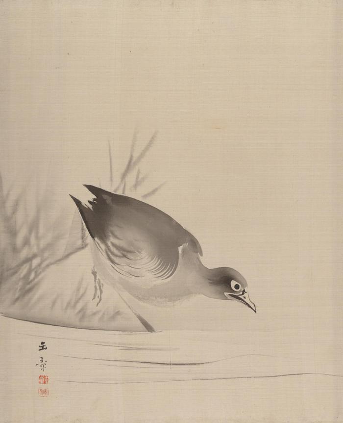 日本画家川端玉章动物山水册十二开川端玉章（1842－1913）漆器绘画