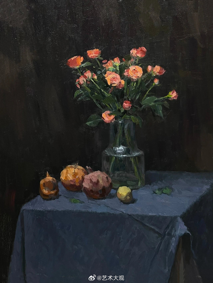 孟庆禄静物油画作品赏析