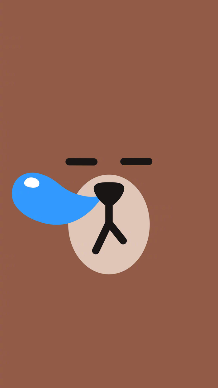 line布朗熊可爱壁纸