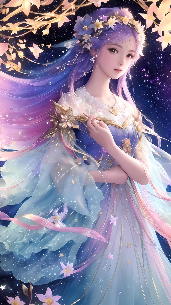 竖屏-主要古风类 电脑ai绘画图集动漫二次元穿搭手机高清壁纸|二次元