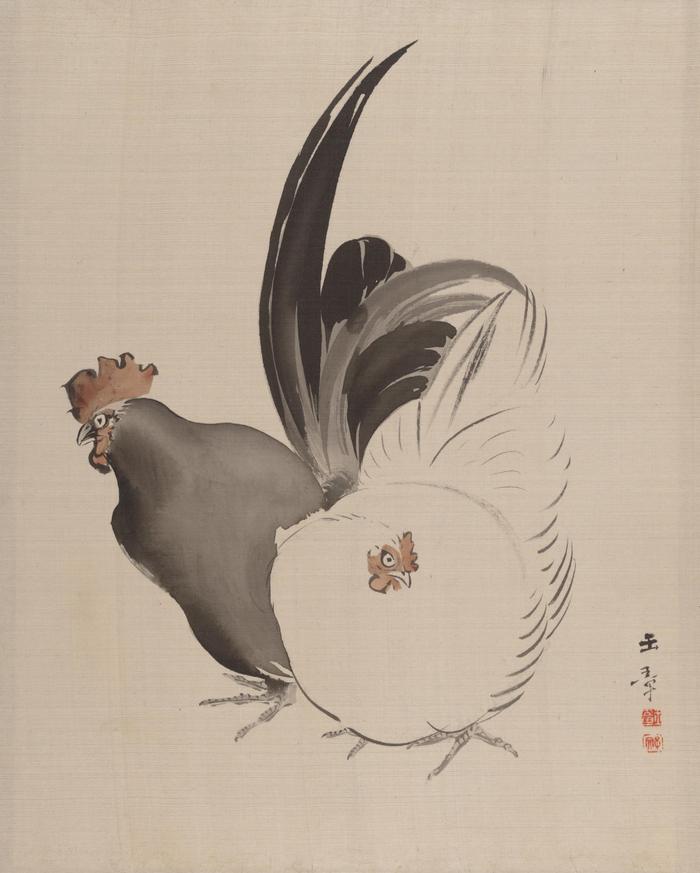 日本画家川端玉章动物山水册十二开川端玉章（1842－1913）漆器绘画
