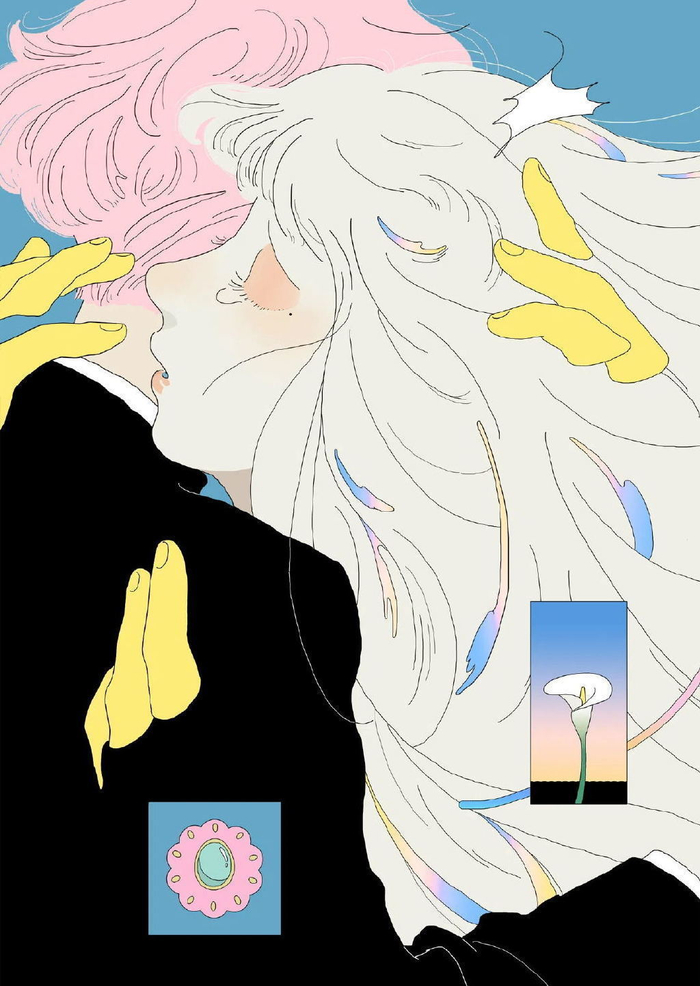 蓝黄粉色彩搭配 唯美又梦幻 | :saitemiss