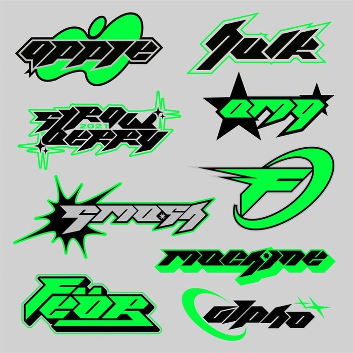 潮流字体logo设计收藏起来