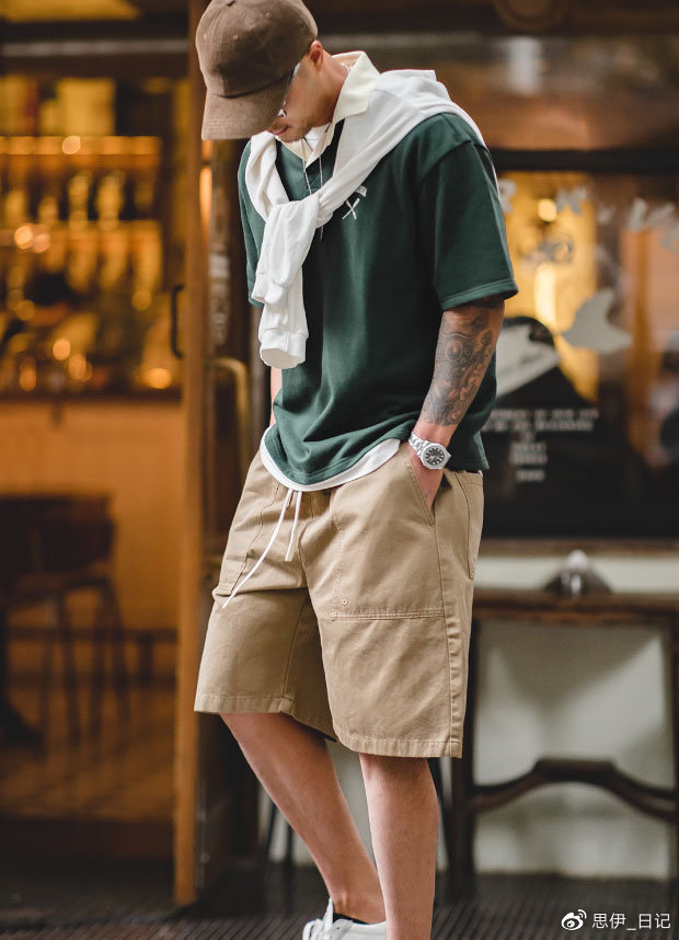 这个夏天,尝试一下美式复古的old school风,不留遗憾|polo衫|撞色