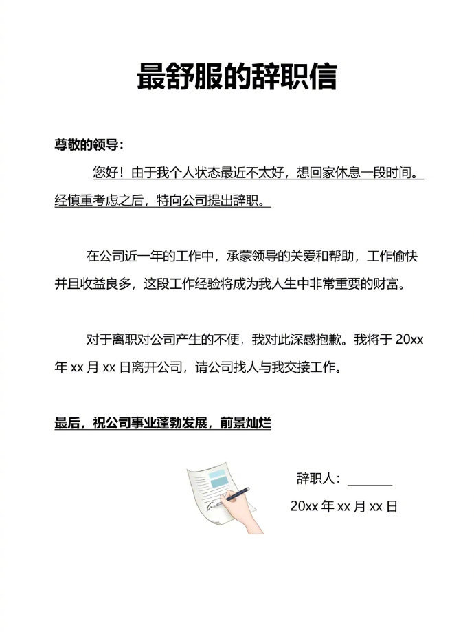 全网最全辞职信模板离职申请这样写!_新浪新闻