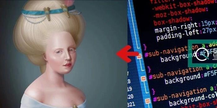 代码变油画，精细到毛发，这个前端小姐姐只用HTML+CSS，让美术设计也 