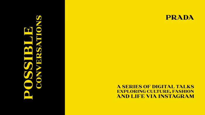 △ Prada 线上对谈项目海报。图片来源 | pradagroup.com