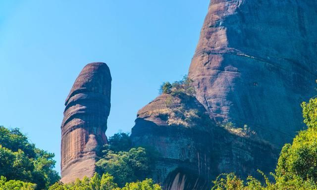 世界地质公园丹霞山,造就阳元石等地质奇观|锦江|阳元山|翔龙湖|阳元石|丹霞山_新浪新闻