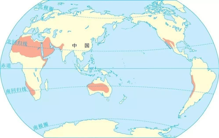 北纬30°纬线穿过的地区中有很多地区都是沙漠，为什么我国不是？