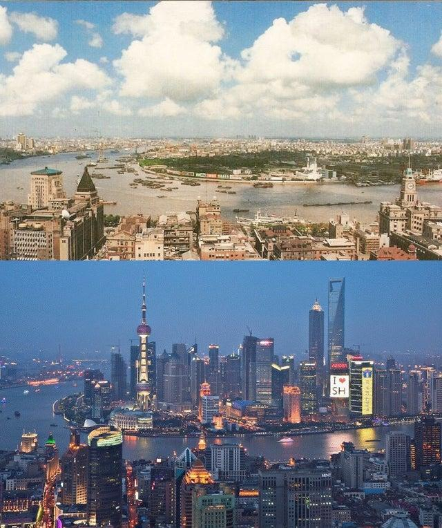 30张过去 vs 现在的对比图，带你一起穿越时空！|穿越时空|世贸大楼|火山爆发_新浪新闻