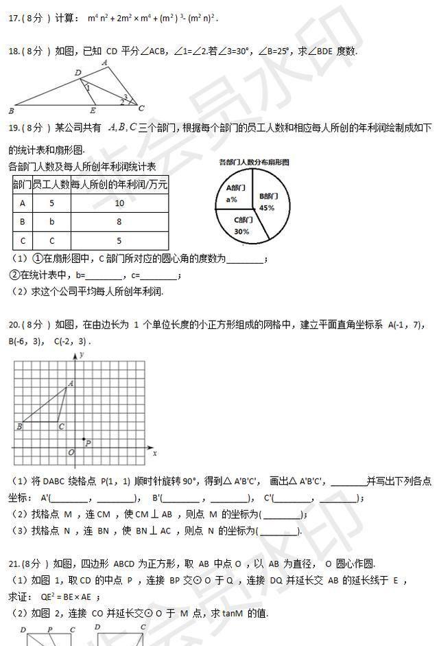 2020湖北省中考数学模拟卷：那是你努力过、奋斗过的青春……