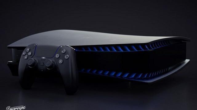 黑色版PlayStation 5主机长啥样？设计师分享3D渲染图