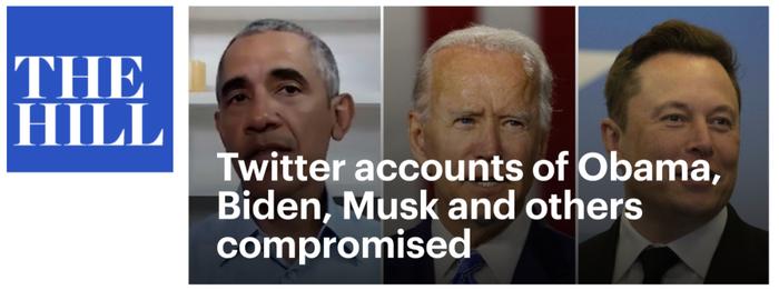 世界首富、美国前总统等人推特账户集体被黑，只是比特币诈骗？