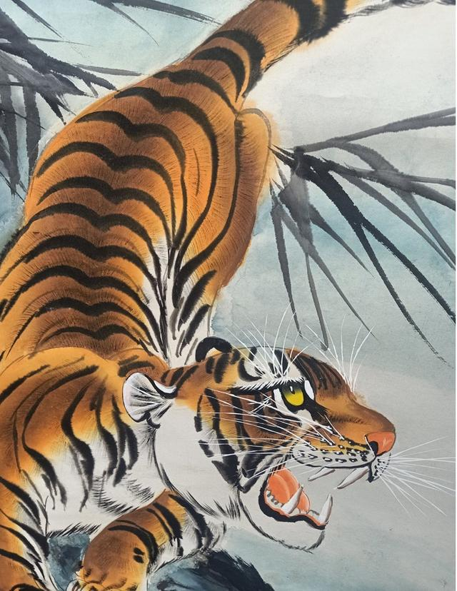 他把老虎画成"橘猫",引45万粉丝点赞,众人:好想养一只|猛虎|二马|画家