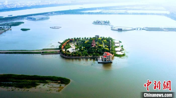 航拍“曙光水镇”。(资料图) 范国强 摄