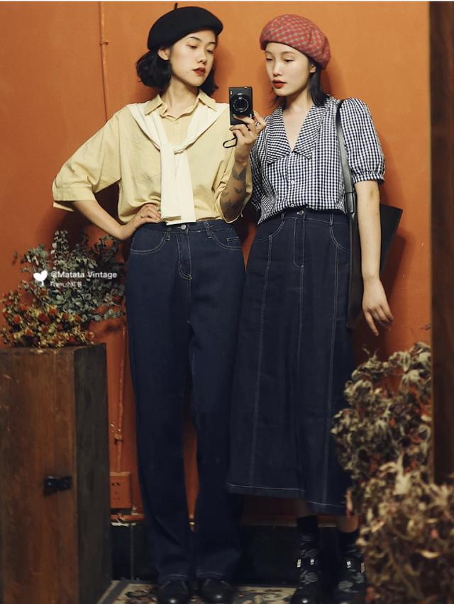 vintage的复古装扮,选服装就是要别出心裁,古着风才能玩出彩