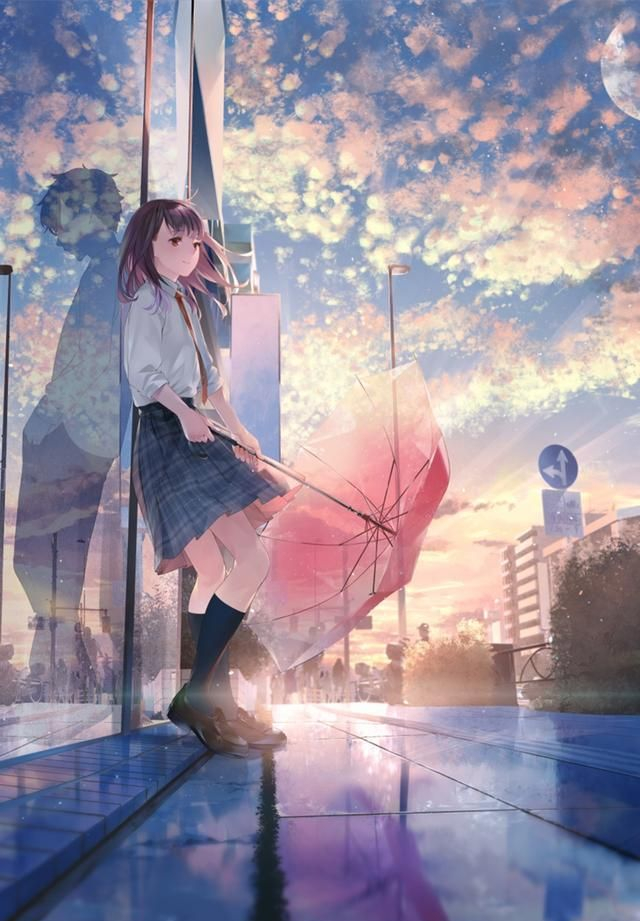 p站二次元概念版动漫插画欣赏镜中花水中月