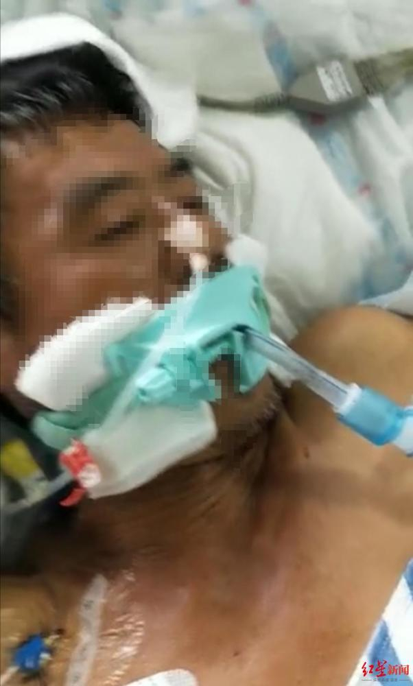  住院的中毒村民