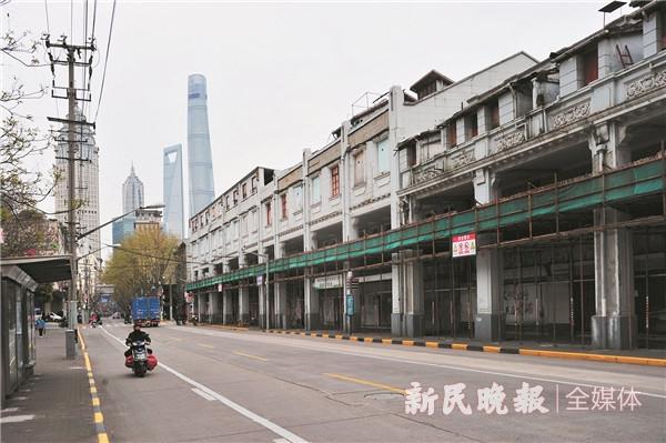 图说：金陵东路北侧（宝兴里）旧改项目 新民晚报记者 杨建正 摄